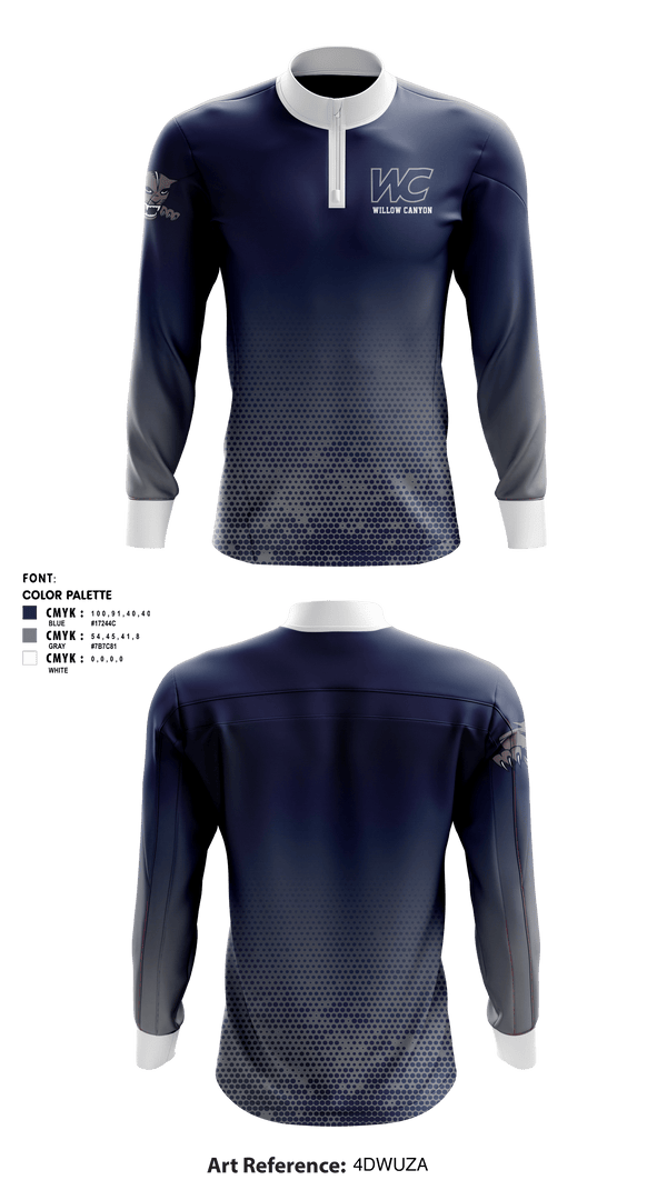 Quarter Zip Jacket, Willow Canyon High School Dance, Spirit Store, Teamtime, Team time, sublimation, custom sports apparel, team uniforms, spirit wear, spiritwear, sports uniforms, custom shirts, team store, custom team store, fundraiser sports, apparel fundraiser