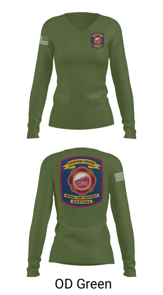 Women's Long Sleeve Vneck Shirt, , Fire Department, Teamtime, Team time, sublimation, custom sports apparel, team uniforms, spirit wear, spiritwear, sports uniforms, custom shirts, team store, custom team store, fundraiser sports, apparel fundraiser