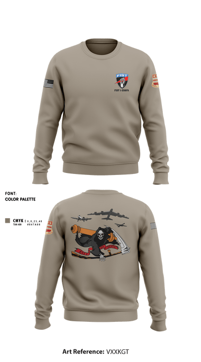 DET 1 HHB 1-258 FA 53026812 Crew Neck Sweatshirt - 4