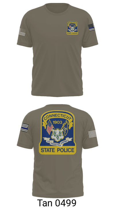 Connecticut State Police 53595968 Short Sleeve Performance Shirt - 35