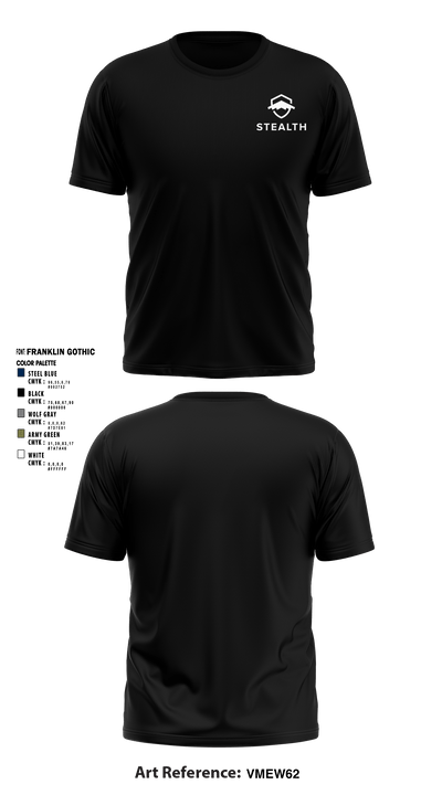 Stealth customs 84323734 Short Sleeve Performance Shirt - 3