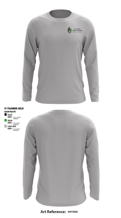 St Pauls Evangelical Lutheran School 11687523 Long Sleeve Performance Shirt - 3