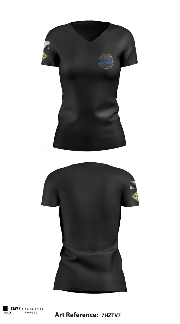 Women's Short Sleeve Vneck Shirt, , Army, Teamtime, Team time, sublimation, custom sports apparel, team uniforms, spirit wear, spiritwear, sports uniforms, custom shirts, team store, custom team store, fundraiser sports, apparel fundraiser