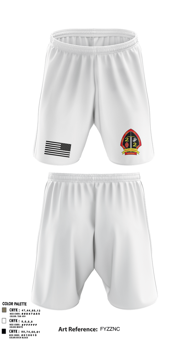Athletic Shorts With Pockets, 2nd battalion 2nd marines, Marines, Teamtime, Team time, sublimation, custom sports apparel, team uniforms, spirit wear, spiritwear, sports uniforms, custom shirts, team store, custom team store, fundraiser sports, apparel fundraiser