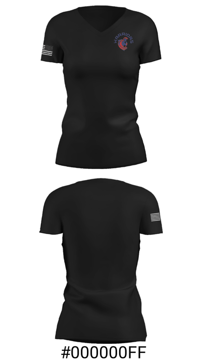 The Renaissance Charter High School for Innovation Football 24692239 Women's Short Sleeve V-neck Shirt - 18