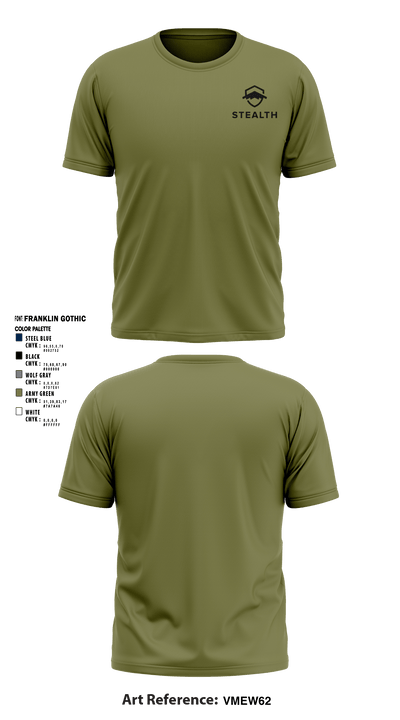 Stealth customs 84323734 Short Sleeve Performance Shirt - 5