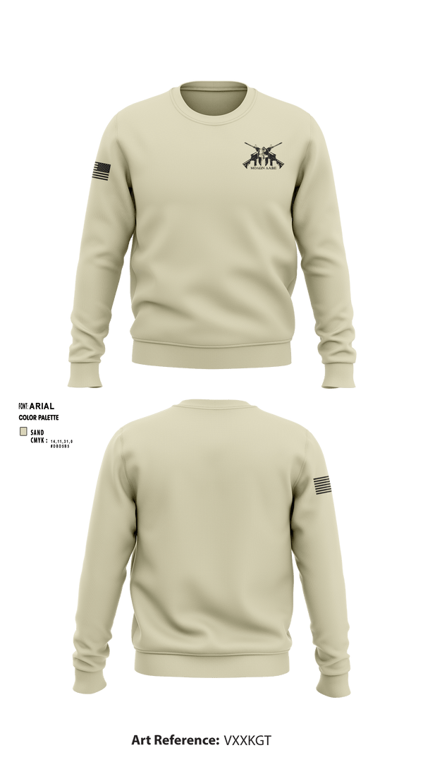 Crew Neck Sweatshirt, JCSE, Army, Teamtime, Team time, sublimation, custom sports apparel, team uniforms, spirit wear, spiritwear, sports uniforms, custom shirts, team store, custom team store, fundraiser sports, apparel fundraiser