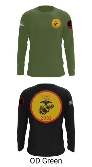 Long Sleeve Performance Shirt, , Marines, Teamtime, Team time, sublimation, custom sports apparel, team uniforms, spirit wear, spiritwear, sports uniforms, custom shirts, team store, custom team store, fundraiser sports, apparel fundraiser