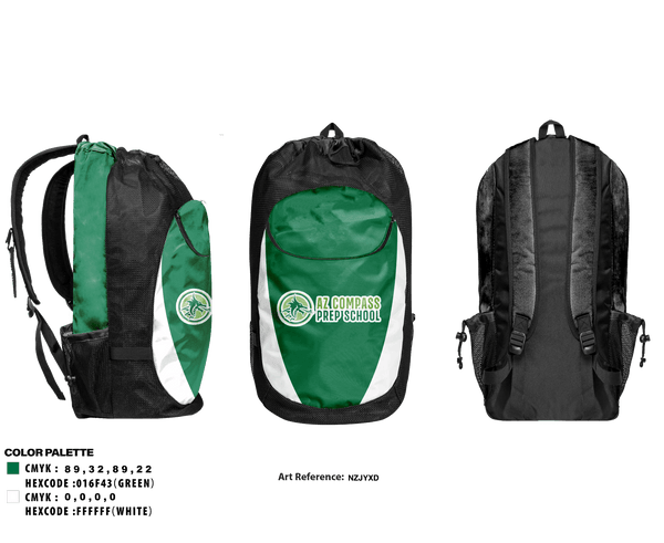 Gear Bag, Arizona Compass Preparatory School Baseball, Baseball, Teamtime, Team time, sublimation, custom sports apparel, team uniforms, spirit wear, spiritwear, sports uniforms, custom shirts, team store, custom team store, fundraiser sports, apparel fundraiser
