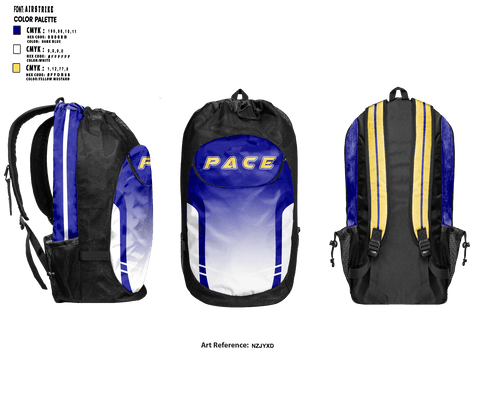 Gear Bag, PACE, Men's Volleyball, Teamtime, Team time, sublimation, custom sports apparel, team uniforms, spirit wear, spiritwear, sports uniforms, custom shirts, team store, custom team store, fundraiser sports, apparel fundraiser