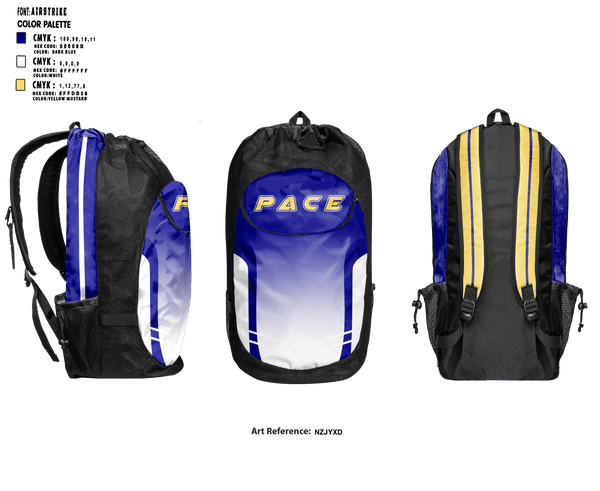Gear Bag, PACE, Men's Volleyball, Teamtime, Team time, sublimation, custom sports apparel, team uniforms, spirit wear, spiritwear, sports uniforms, custom shirts, team store, custom team store, fundraiser sports, apparel fundraiser
