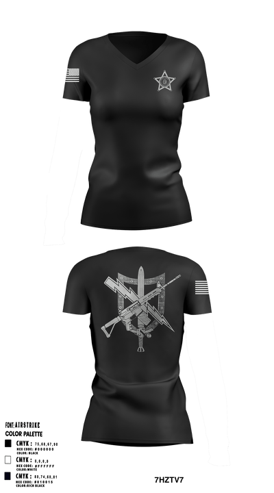 Baldwin County Sheriff's Office - GA 37068795 Women's Short Sleeve V-neck Shirt - 49