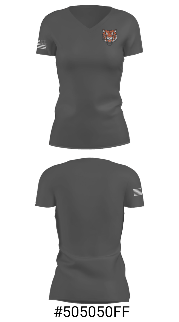 Women's Short Sleeve Vneck Shirt, Wrightstown High School, Spirit Store, Teamtime, Team time, sublimation, custom sports apparel, team uniforms, spirit wear, spiritwear, sports uniforms, custom shirts, team store, custom team store, fundraiser sports, apparel fundraiser