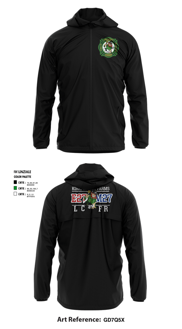 Windbreaker, Kirkpatrick Farms Loudoun CO, Fire Department, Teamtime, Team time, sublimation, custom sports apparel, team uniforms, spirit wear, spiritwear, sports uniforms, custom shirts, team store, custom team store, fundraiser sports, apparel fundraiser