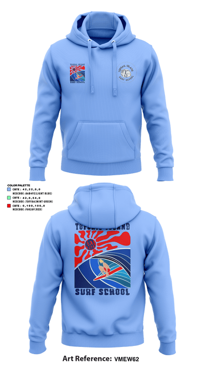 Topsail Island Surf School 81883035 Hoodie - 3