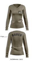 145 SFS 24638731 Women's Long Sleeve V-neck Shirt - 1