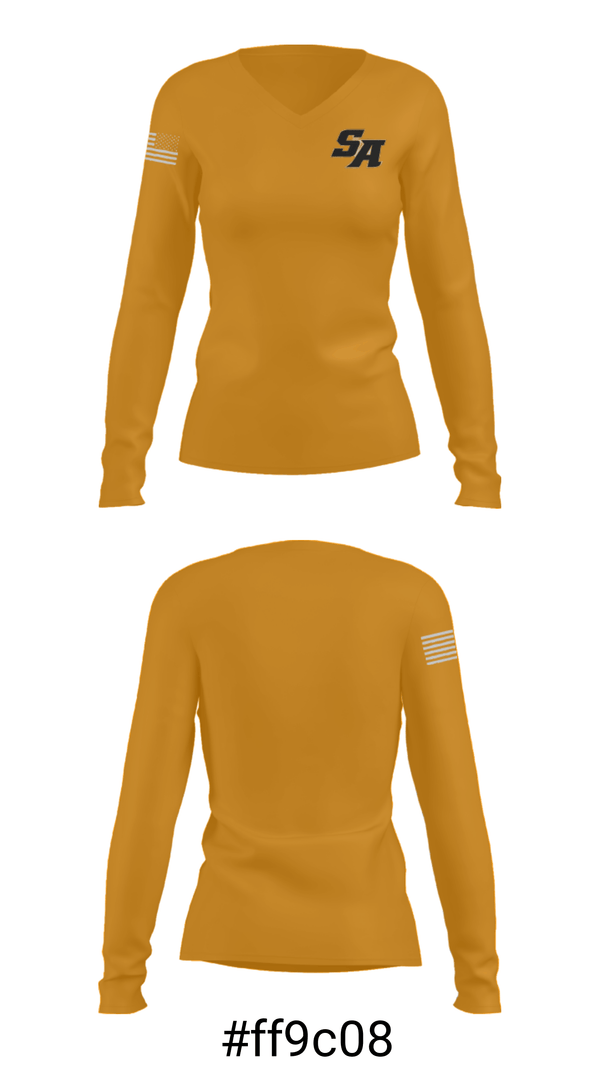Women's Long Sleeve Vneck Shirt, Saint Anthony'S High School Basketball, Women's Basketball, Teamtime, Team time, sublimation, custom sports apparel, team uniforms, spirit wear, spiritwear, sports uniforms, custom shirts, team store, custom team store, fundraiser sports, apparel fundraiser