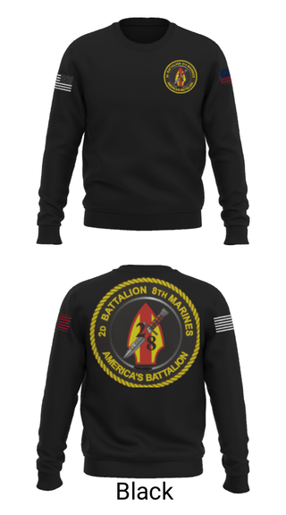 Crew Neck Sweatshirt, , Marines, Teamtime, Team time, sublimation, custom sports apparel, team uniforms, spirit wear, spiritwear, sports uniforms, custom shirts, team store, custom team store, fundraiser sports, apparel fundraiser
