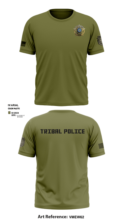 Eastern Shawnee Tribal Police 73684193 Short Sleeve Performance Shirt - 4 (1)