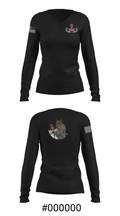 764th EOD 38485601 Women's Long Sleeve V-neck Shirt - 36