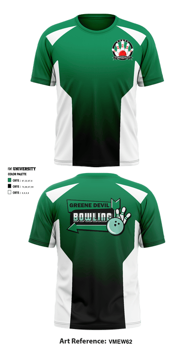 Greeneville Bowling 83231517 Short Sleeve Performance Shirt - 4