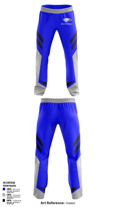 Ness City High School Softball 14268647 Sweatpants - 1