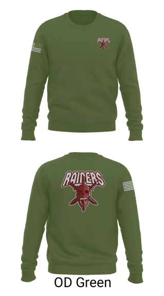Crew Neck Sweatshirt, , Army, Teamtime, Team time, sublimation, custom sports apparel, team uniforms, spirit wear, spiritwear, sports uniforms, custom shirts, team store, custom team store, fundraiser sports, apparel fundraiser