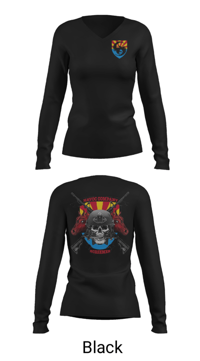 Student Holds Co. 51086881 Women's Long Sleeve V-neck Shirt - 39