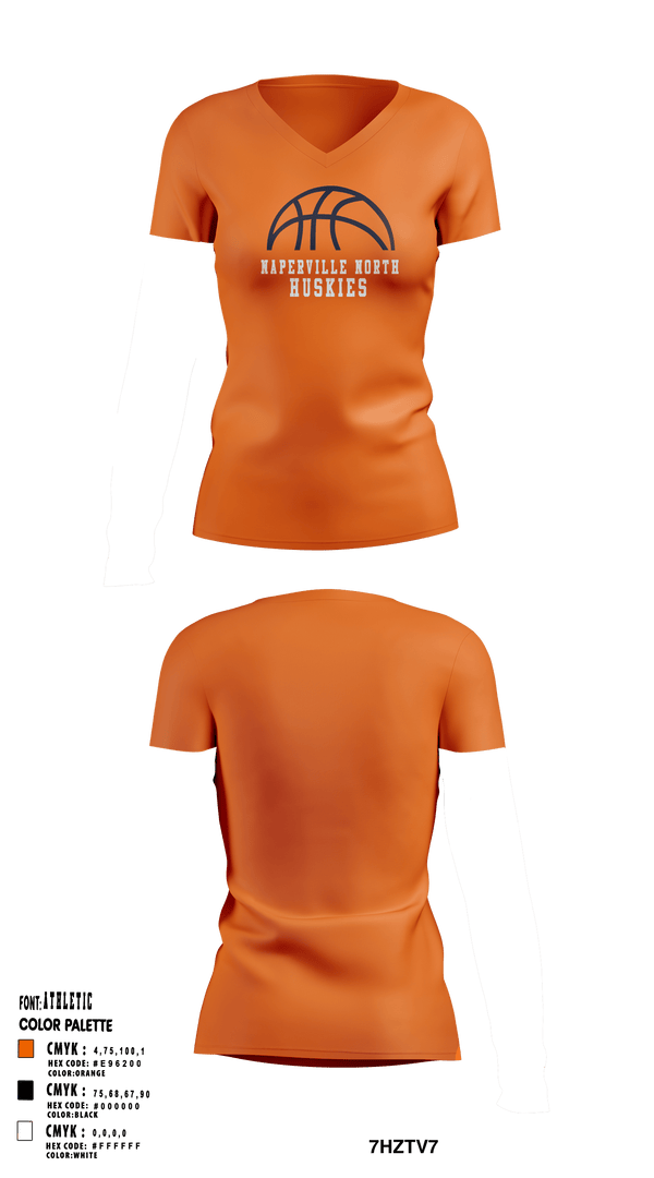 Women's Short Sleeve Vneck Shirt, Jr Huskies Basketball, Men's Basketball, Teamtime, Team time, sublimation, custom sports apparel, team uniforms, spirit wear, spiritwear, sports uniforms, custom shirts, team store, custom team store, fundraiser sports, apparel fundraiser