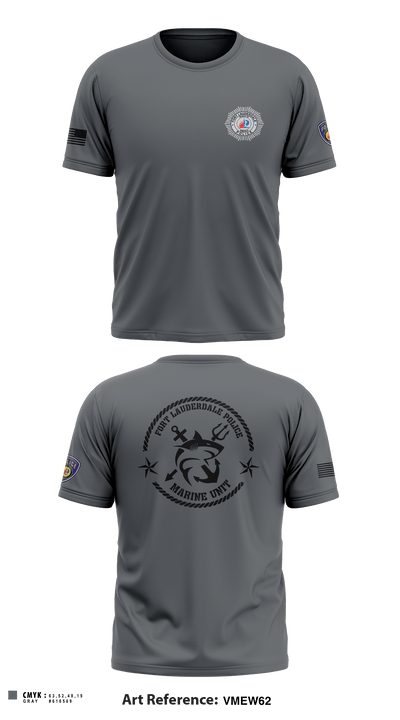 Fort Lauderdale Police Department Marine Unit 14076113 Short Sleeve Performance Shirt - 1
