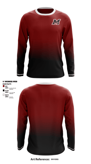Long Sleeve Performance Shirt, Myrtle Attendance Center Junior High School, Men's Volleyball, Teamtime, Team time, sublimation, custom sports apparel, team uniforms, spirit wear, spiritwear, sports uniforms, custom shirts, team store, custom team store, fundraiser sports, apparel fundraiser