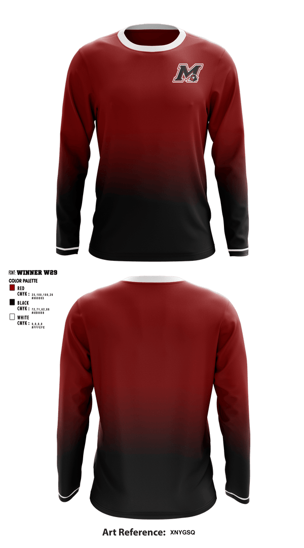 Long Sleeve Performance Shirt, Myrtle Attendance Center Junior High School, Men's Volleyball, Teamtime, Team time, sublimation, custom sports apparel, team uniforms, spirit wear, spiritwear, sports uniforms, custom shirts, team store, custom team store, fundraiser sports, apparel fundraiser