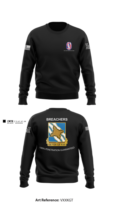 1-390TH TRAINING REGIMENT BRAVO COMPANY 46848242 Crew Neck Sweatshirt - 1