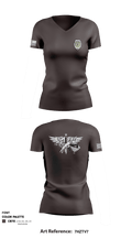 Salisbury Police Special Response Team 23814331 Women's Short Sleeve V-neck Shirt - 5