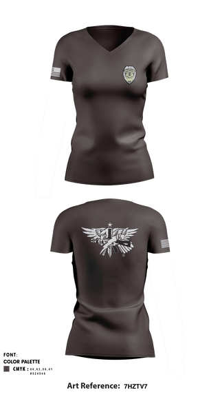Women's Short Sleeve Vneck Shirt, , Police, Teamtime, Team time, sublimation, custom sports apparel, team uniforms, spirit wear, spiritwear, sports uniforms, custom shirts, team store, custom team store, fundraiser sports, apparel fundraiser