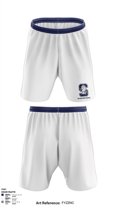 Silver High School 31016057 Athletic Shorts With Pockets - 1