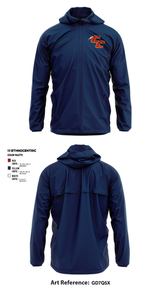 Windbreaker, Copperas Chiefs, Football, Teamtime, Team time, sublimation, custom sports apparel, team uniforms, spirit wear, spiritwear, sports uniforms, custom shirts, team store, custom team store, fundraiser sports, apparel fundraiser