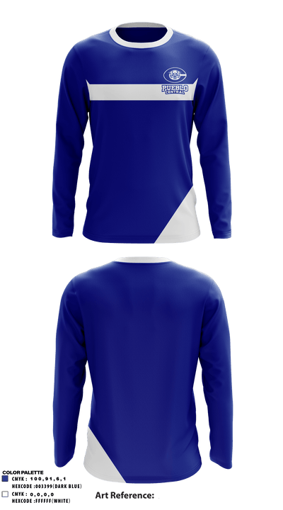 Pueblo Central High School 43431222 Long Sleeve Performance Shirt - 1