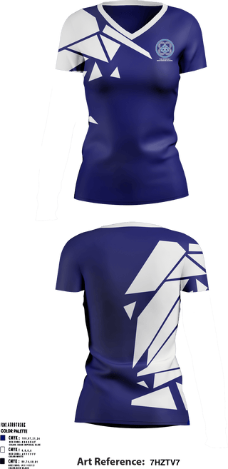 Women's Short Sleeve Vneck Shirt, The Springs A Montessori School, Spirit Store, Teamtime, Team time, sublimation, custom sports apparel, team uniforms, spirit wear, spiritwear, sports uniforms, custom shirts, team store, custom team store, fundraiser sports, apparel fundraiser