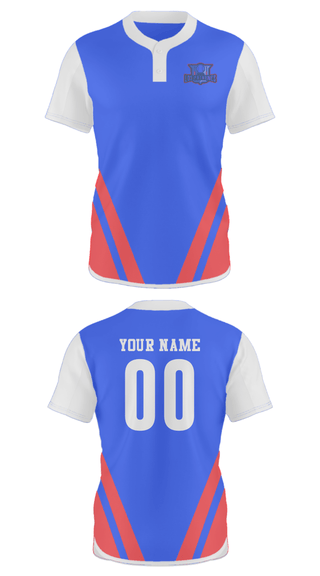Two Button Softball Jersey, Los patrones, Softball, Teamtime, Team time, sublimation, custom sports apparel, team uniforms, spirit wear, spiritwear, sports uniforms, custom shirts, team store, custom team store, fundraiser sports, apparel fundraiser