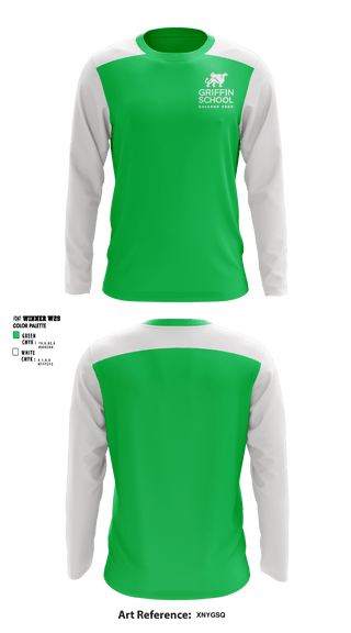 Long Sleeve Performance Shirt, Griffin School, Spirit Store, Teamtime, Team time, sublimation, custom sports apparel, team uniforms, spirit wear, spiritwear, sports uniforms, custom shirts, team store, custom team store, fundraiser sports, apparel fundraiser