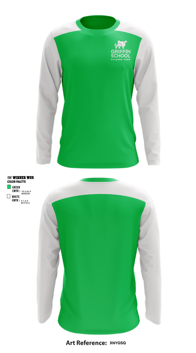 Griffin School 93424450 Long Sleeve Performance Shirt - 1