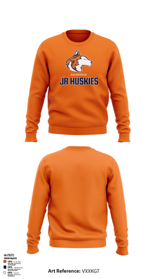 Crew Neck Sweatshirt, Jr Huskies Basketball, Men's Basketball, Teamtime, Team time, sublimation, custom sports apparel, team uniforms, spirit wear, spiritwear, sports uniforms, custom shirts, team store, custom team store, fundraiser sports, apparel fundraiser