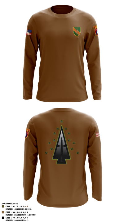 A Co, 1st BN, 4SFAB 88998967 Long Sleeve Performance Shirt - 59