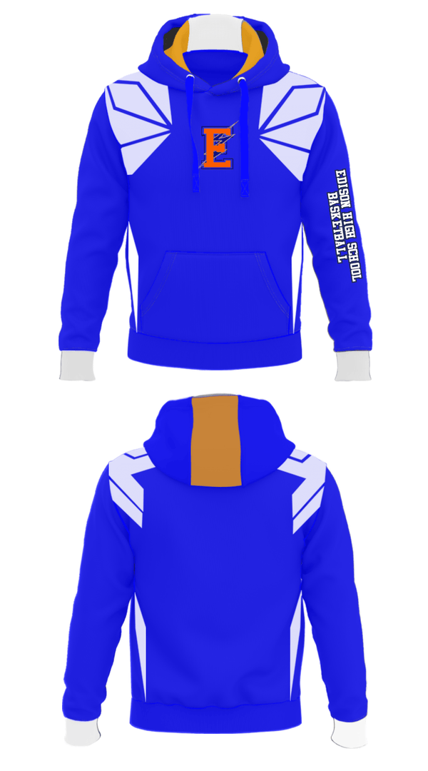 Hoodie, Edison High School Basketball, Women's Basketball, Teamtime, Team time, sublimation, custom sports apparel, team uniforms, spirit wear, spiritwear, sports uniforms, custom shirts, team store, custom team store, fundraiser sports, apparel fundraiser