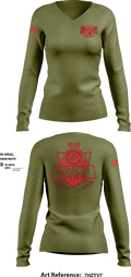 RSS EMPIRE STATE 18505980 Women's Long Sleeve V-neck Shirt - 4