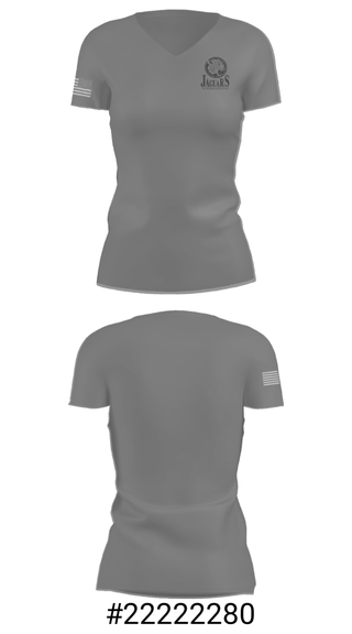 Women's Short Sleeve Vneck Shirt, Pioneer Ridge Middle School Volleyball, Men's Volleyball, Teamtime, Team time, sublimation, custom sports apparel, team uniforms, spirit wear, spiritwear, sports uniforms, custom shirts, team store, custom team store, fundraiser sports, apparel fundraiser