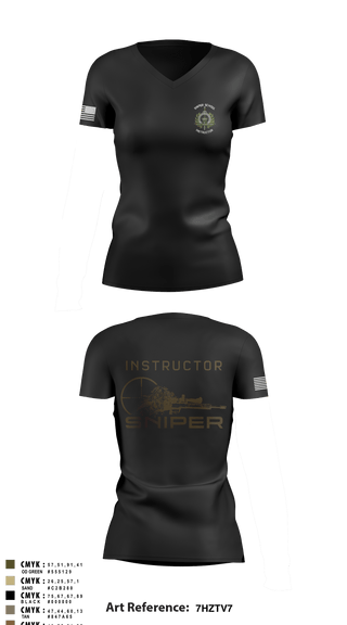 Women's Short Sleeve Vneck Shirt, Sniper, Police, Teamtime, Team time, sublimation, custom sports apparel, team uniforms, spirit wear, spiritwear, sports uniforms, custom shirts, team store, custom team store, fundraiser sports, apparel fundraiser