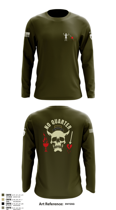 C-CO 1-27 1st PLT BLACKBEARD 676518 Long Sleeve Performance Shirt - 51