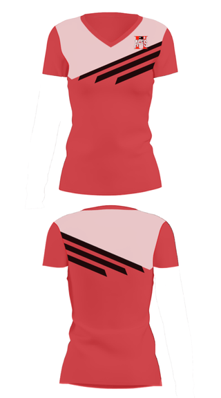 Women's Short Sleeve Vneck Shirt, Hicksville High School Band, Spirit Store, Teamtime, Team time, sublimation, custom sports apparel, team uniforms, spirit wear, spiritwear, sports uniforms, custom shirts, team store, custom team store, fundraiser sports, apparel fundraiser